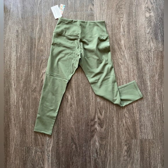 Colorfulkoala Women's High Waisted Legging - Olive Green - Medium - Picture 6 of 8